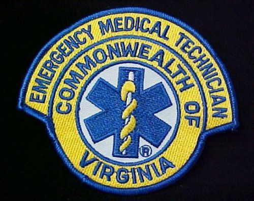 Va virginia commonwealth emt medical emblem patch nwt for sale