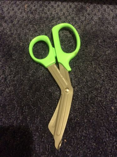 Paramedic emt trauma shears scissors first aid 7.25&#034; green and grey finish for sale