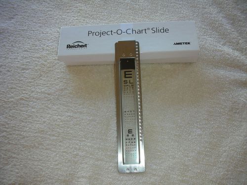 ACUITY PROJECTOR SLIDE AO/REICHERT STYLE OPTOMETRY OPHTHALMOLOGY