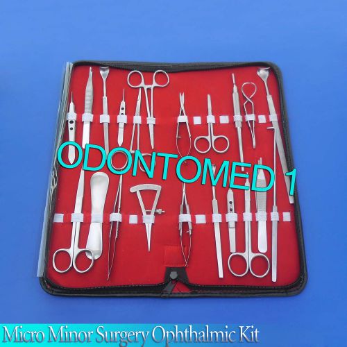 28 PCS EYE LID MICRO MINOR SURGERY SURGICAL OPHTHALMIC INSTRUMENTS KIT-ODM-550