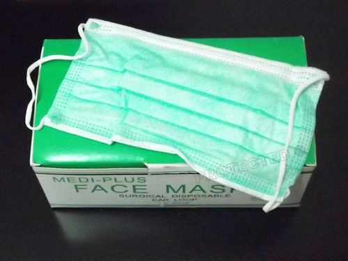 Lot of 100 Face Mask Medical Surgical Dental Dust Disposable Respirator Shield