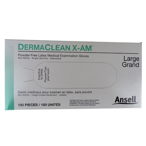 Ansell large powder-free non-sterile latex beaded cuff case of 1000 gloves #3138 for sale