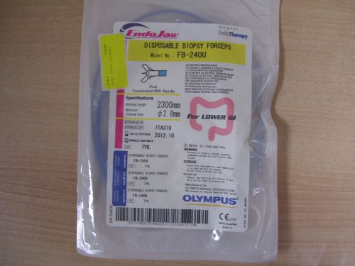 ! olympus biopsy forceps fb-240u   2.8mm x 2300mm oval jaw w/needle lot of  6 for sale