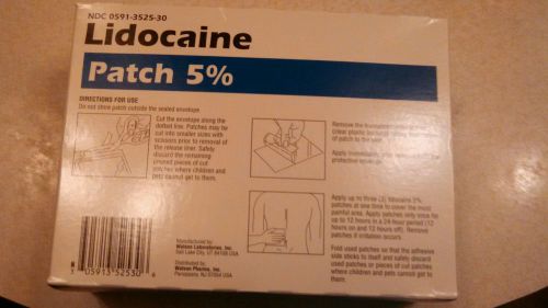 NEW package of 30 LIDOCAINE 5 % Patches !! expires 6/2016