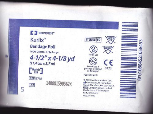 Kerlix bandage roll 4.5&#034;x4 1/8 yd sterile gauze lot of 10