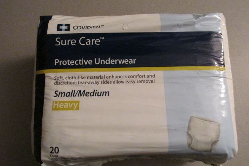 Surecare protective underwear small/medium covidien 20 count for sale