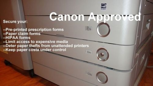 Photocopier paper tray locks     Copylocks SA1  locks  for Canon Image Runners