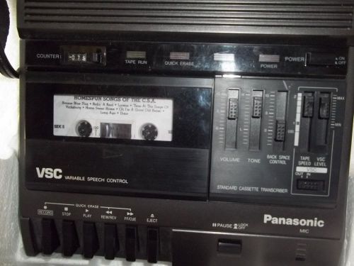Panasonic RR 830 Transcriber Tested everything works good no Headphones