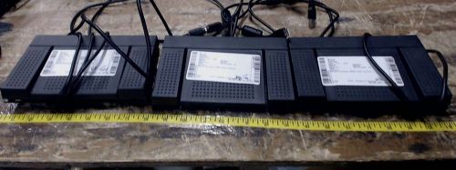 Lot of 3 Olympus RS25 Foot Switch Dictation Pedal With USB Adaptor