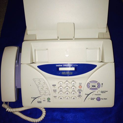 Brother intellifax 1270e machine plain paper fax phone &amp; copier machine for sale