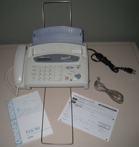 Brother FAX-560 Compact Personal Plain Paper Fax Phone Machine Hold Caller ID