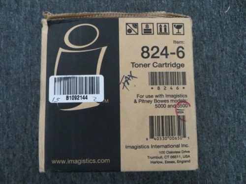 Genuine Imagistics 824-6 Black Toner Cartridge Pitney Bowes 5000 3500 OEM NIB