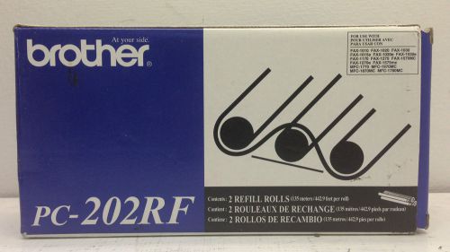 Genuine &amp; New Brother PC-202RF.  2 Refill Rolls For Fax 1010 1020 1030. NIB