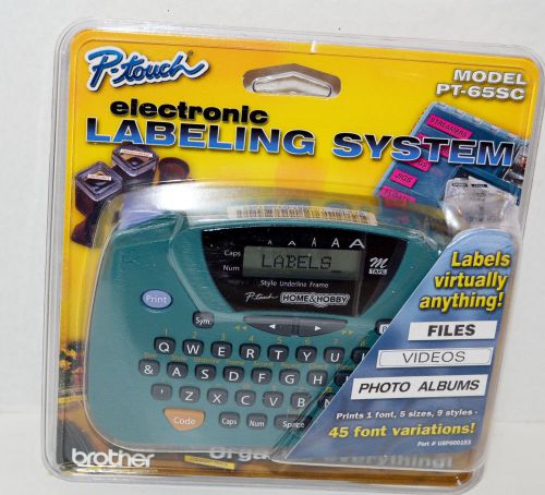 Brother P-Touch Electronic Labeling System PT-65SC New