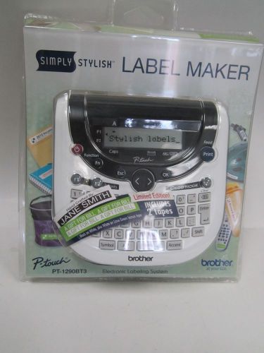 Brother Simply Stylish  PT-1290BT3 Electronic Labeling System- Label Maker - NEW