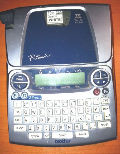 Tested brother p-touch pt-1880 label maker labeler thermal printer with tape for sale
