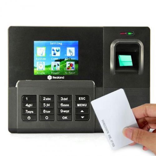 Realand a-c031 fingerprint time attendance clock id card+tcp/ip+usb 200mhz cpu for sale