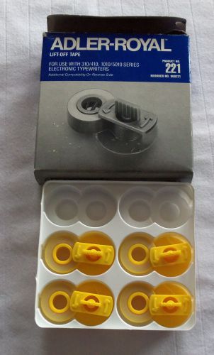 Pkg of 4 adler-royal lift-off tapes for use with 310/410, 1010/5010 series elect for sale