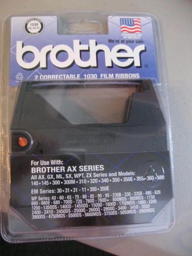 NEW SEALED Brother #1230 Correctable Film Typewriter Ribbon - Package of 2