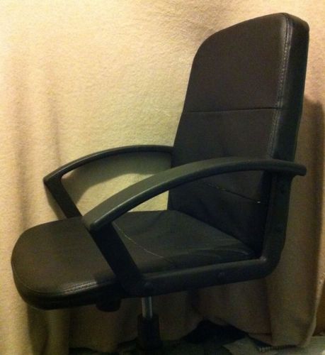 Black Office Swivel Computer Chair Furniture With Arms