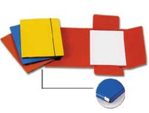 10 cartelline con elastico rosso 32pl f.to 25x34cm garda cartiere for sale