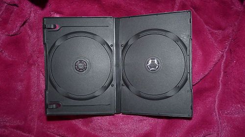 5/8&#034; 14 mm Double 2 Two DVD Case Movie Box New 10-pack BLACK