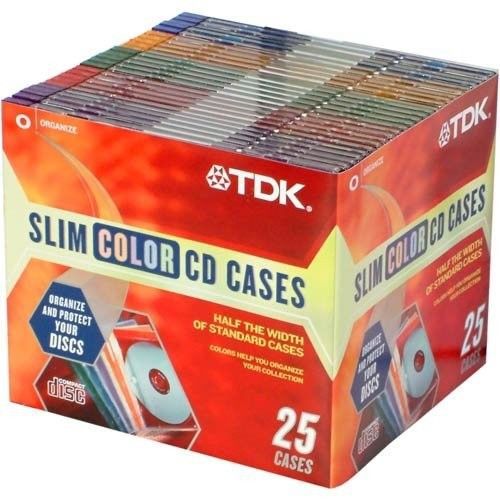 TDK CD/DVD Case MCJB-MC25 Storage Media Cases (25)