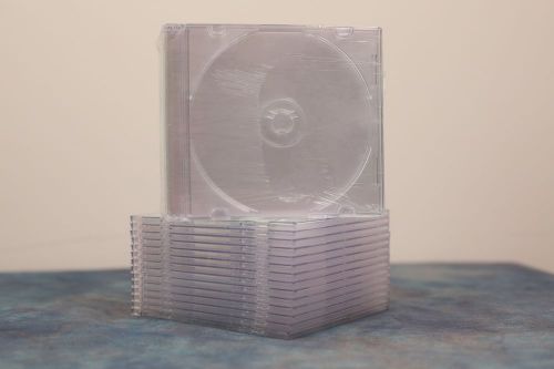 28 New Clear Single Slim CD DVD Jewel Case 5.2mm