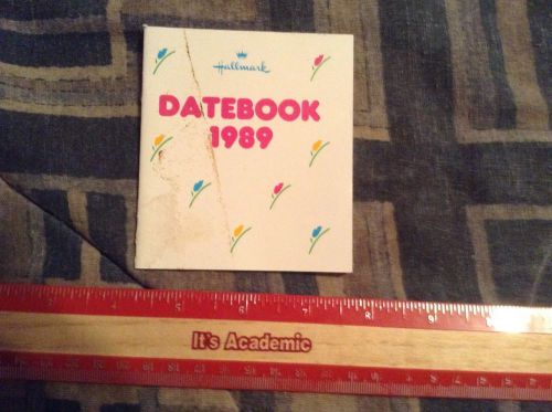 HALLMARK DATEBOOK CALENDAR 1989 Collectible Dates To Remember + Aniversary Gifts