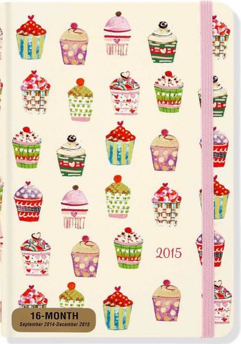 2015 diary cupcakes 16 month academic weekly planner by peter pauper for sale