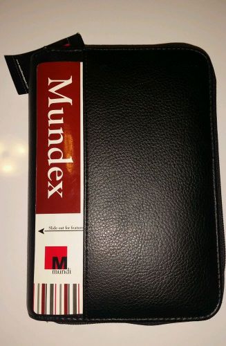 NEW Mundi MUNDEX PLANNER Agenda Personal Organizer Calculator Double Zipper