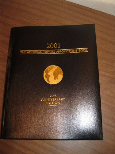 Vintage 2001 The American Express Appointment Book 20th Anniversary Edition