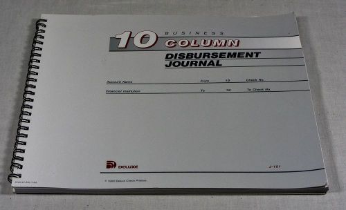 10 Column Business Disbursement Journal ~ Brand New