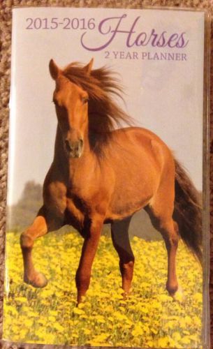 2015-2016 Horses Calendar Student Weekly Pocket Planner Appointments Personal.