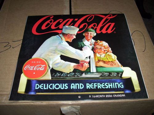 COCA-COLA Coke Calendar 2006 (1995,2017) show &amp; tell; full color Rockwellian