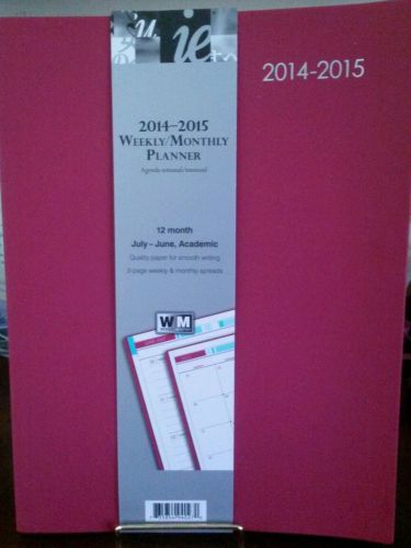 2014-2015 Deluxe Monthly Planner~Calendar~Organizer~PINK~Appointment Book~LARGE