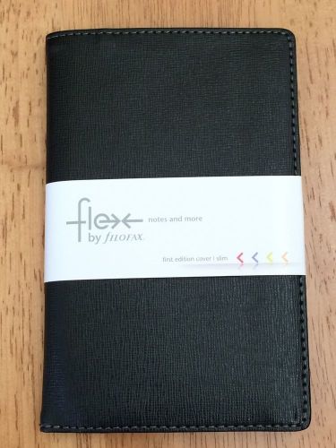 First Edition Filofax Flex A5 Notebook Cover - Black, new with packaging