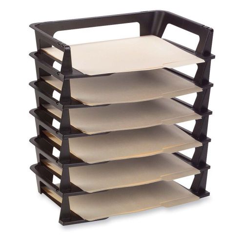 6-Tray Letter Document File Folder Organizer Shelf Rack Desk Holder Home Office