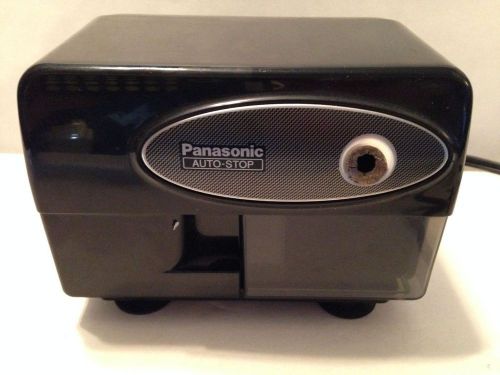 VTG Panasonic KP-310 Auto Stop Electric Pencil Sharpener Retro Black Desktop