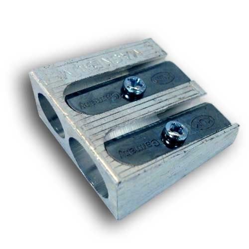 KUM 2-hole Pencil Sharpener Magnesium Alloy Wedge Profile