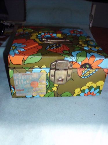 Used Vintage Psychedelic Design Personal Check Budget Box Metal Rare Ballonoff