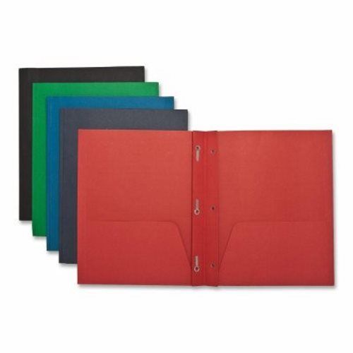 Sparco 2-Pocket Folders,w/Fasteners,1/2&#034; Cap,Letter,25BX,Assorted (SPR71440)