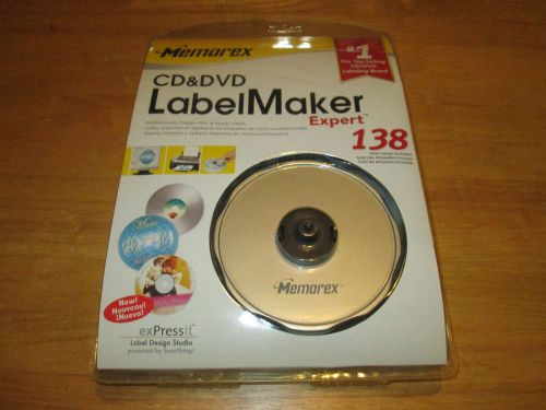 Memorex  CD &amp; DVD LabelMaker Expert 138 exPressit Label Design Kit NIP