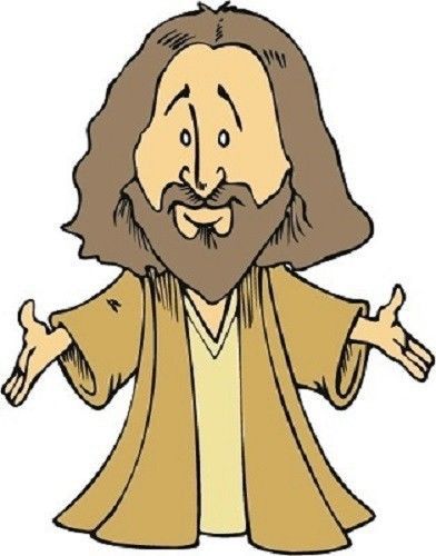 30 Custom Cartoon Jesus Personalized Address Labels