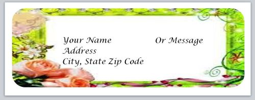 30 Roses Personalized Return Address Labels Buy 3 get 1 free (bo51)