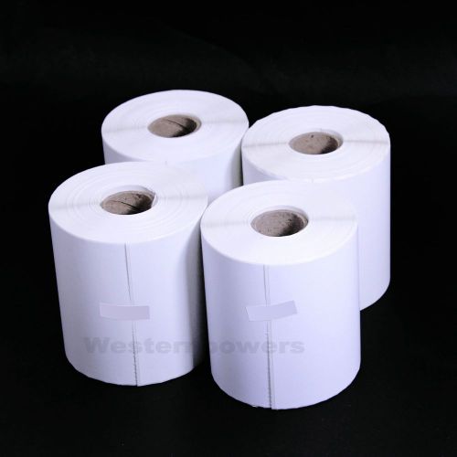 4 rolls of 250 4&#034; x 6&#034; zebra direct thermal 1000 pcs labels 2-3 days free ship for sale
