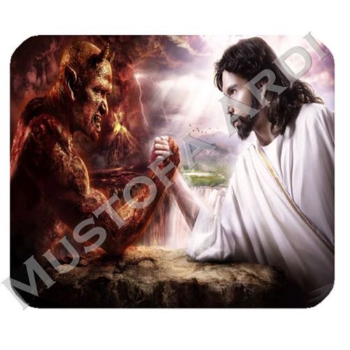 New Custom Mouse Pad Anti Slip with Evil vs Good Style