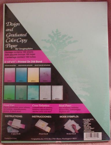 Design &amp; graduated color copy paper  8 1/2&#034;x 11&#034; for sale