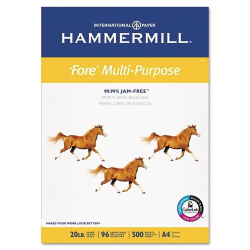 Hammermill Fore Multipurpose Paper 20lb 96 Bright Size (A4) - One Ream - 500 ct.