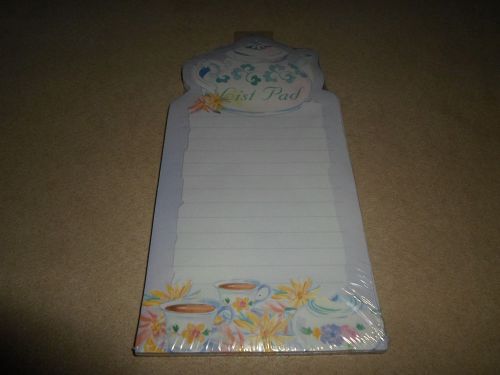 80 Sheets Tea Pot Magnetic Lined List Pad By BT Paper Co~8&#034; X 4&#034;, NEW IN PACKAGE